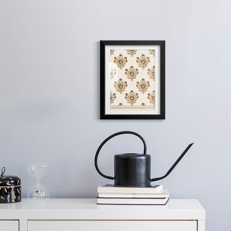 BlockPrint Blooms, Noir, H 28,5 po x l 20,5 po
