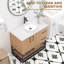Ensemble de meuble-lavabo simple 36 po avec lavabo et tablette inférieure ouverte