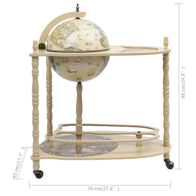 Zainab 45cm Mini Bar, Beige