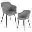 44cm H Polyester Blend Upholstered Metal Armchair-93548321