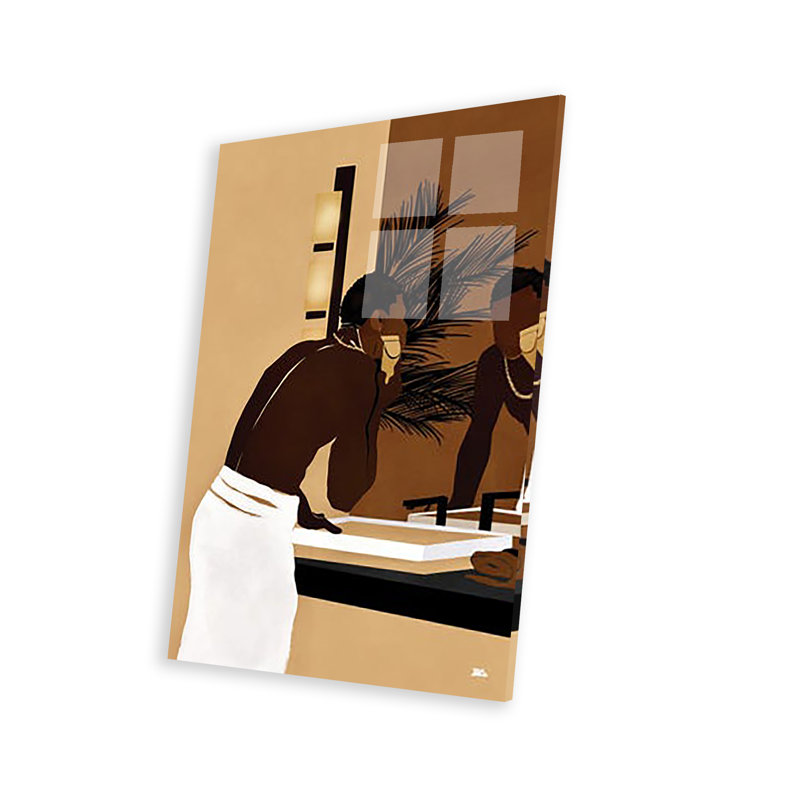 Imprimé matinale sur verre acrylique, H 24 po x l 16 po x P 0,25 po