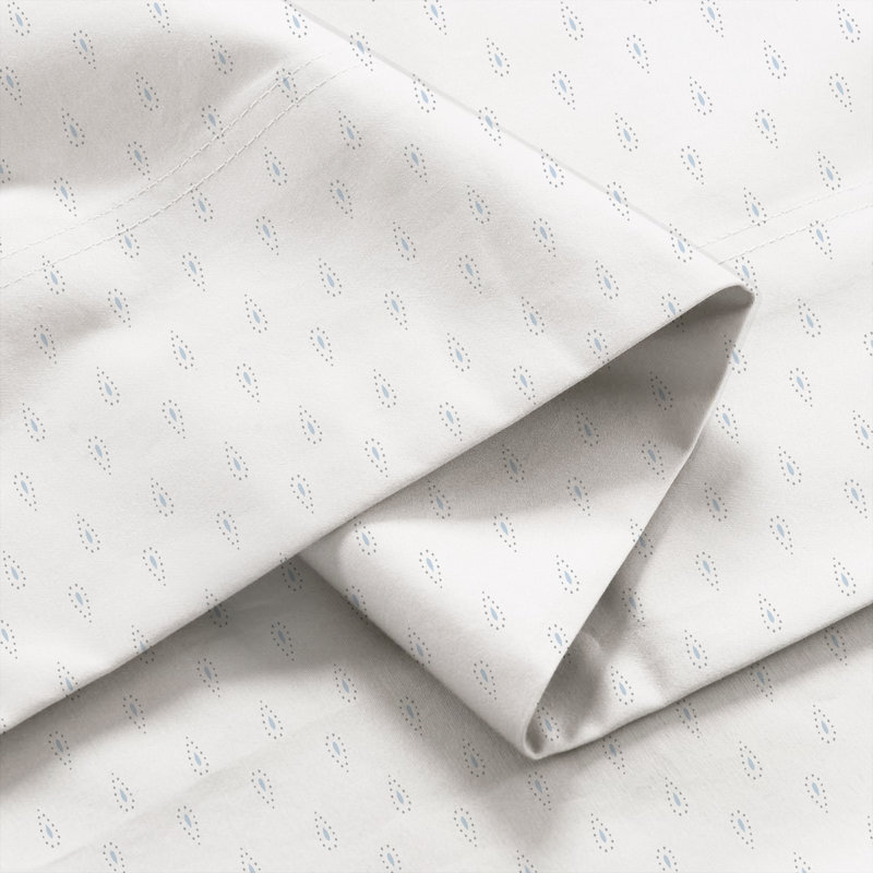 Ensemble de draps légers en mélange de coton brossé infroissable, Ensemble de draps pour très grand lit + un drap-h