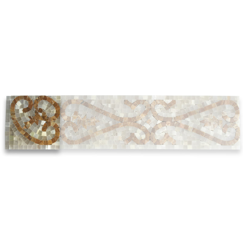 4.7 in. x 4.7 in. Marble Decorative Accent