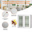 Armoire murale en verre blanc