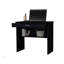 Bureau noir avec tiroir et tablette-178654832