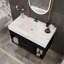 Meuble-lavabo flottant avec comptoir en pierre frittée et lavabo encastré en céramique, meuble-lavabo mural pour petite salle de bain-1839773406
