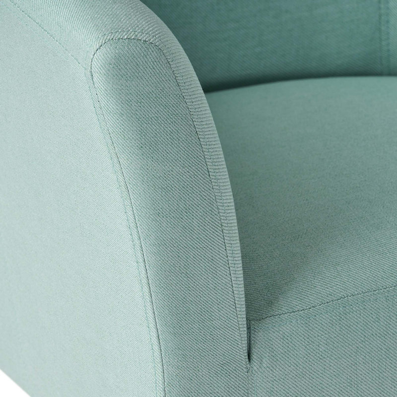 Chaise avec accoudoirs moderne, Bleu clair