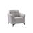 Carlotta 39"W Light Gray Woven Fabric Chair-585609828