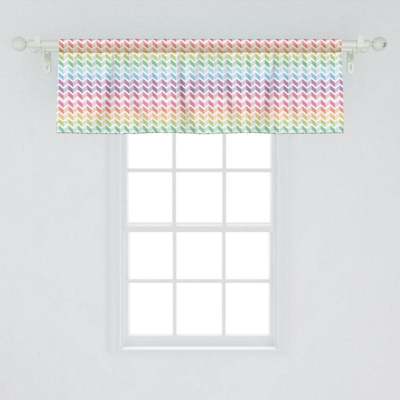Multicolore cantonnière Ambesonne Zigzag