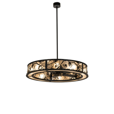 Whispering Pines Downrod Ceiling Fan