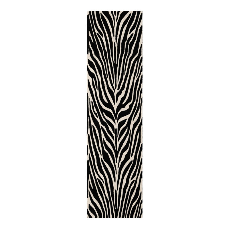 Zebra Kimber Rug, Runner 2'7" x 10'