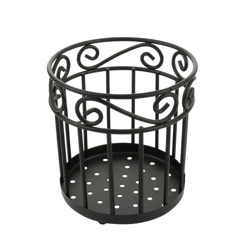 Grand pot à ustensiles Scroll Pantryware, L 6 po x l 6 po x H 6,75 po