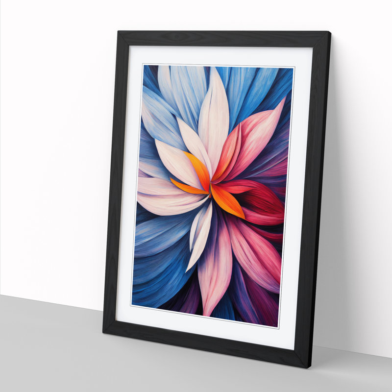 Floral - Framed Print, Black Framed, 46cm H x 34cm W x 2cm D