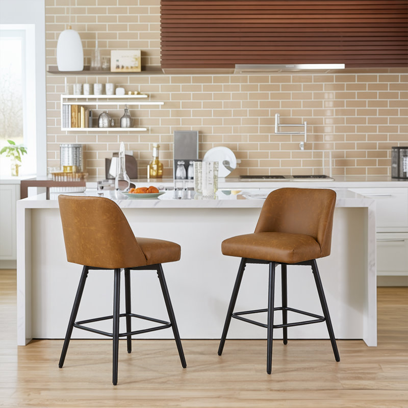 Tabourets de bar 26 po Modern, Brun, 2