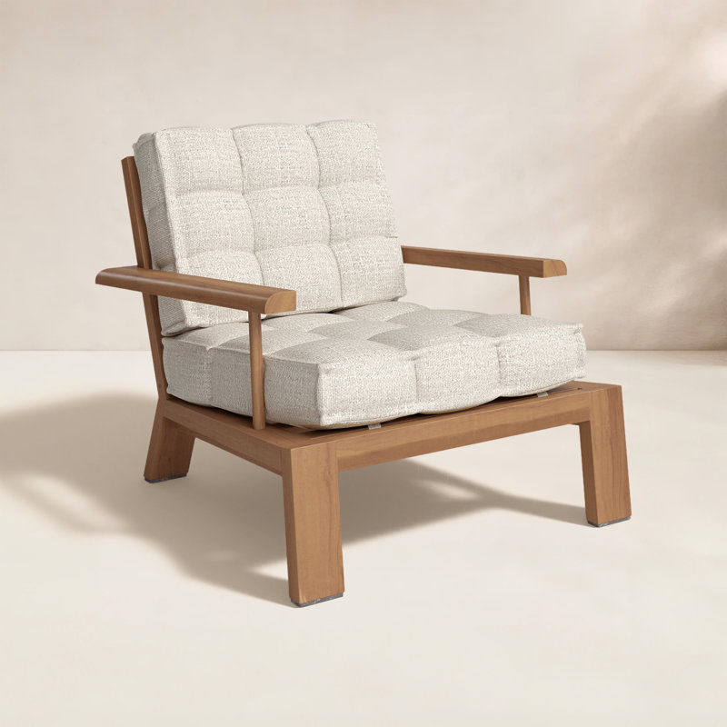 Beck Outdoor Teak Lounge Chair