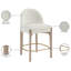Tabouret de comptoir rembourré en tissu Maud-121555371