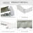 Outsunny 8' X 7' Patio Retractable Awning, Manual Exterior Sun Shade Deck Window Cover, Grey