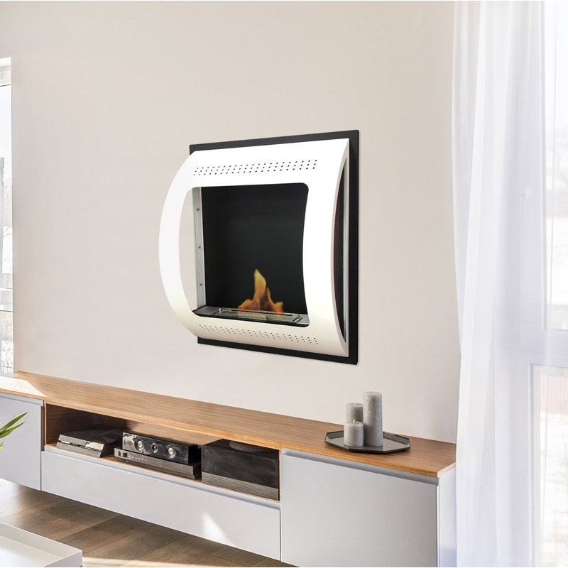 Niamh Belfry Heating 75cm W Black Bio-Ethanol Fireplace
