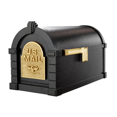 Keystone Mailbox with Brass Eagle