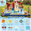 Kids Inflatable Water Park Bounce House with Slide, Splash Pool & Basketball Hoop – 15.4' Backyard Outdoor Playset for Toddlers & Kids