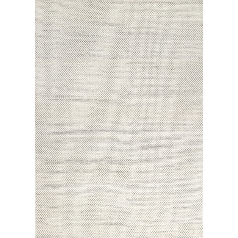 Textures Wool Geometric Area Rug in Ivory, Rectangle 3' x 6'