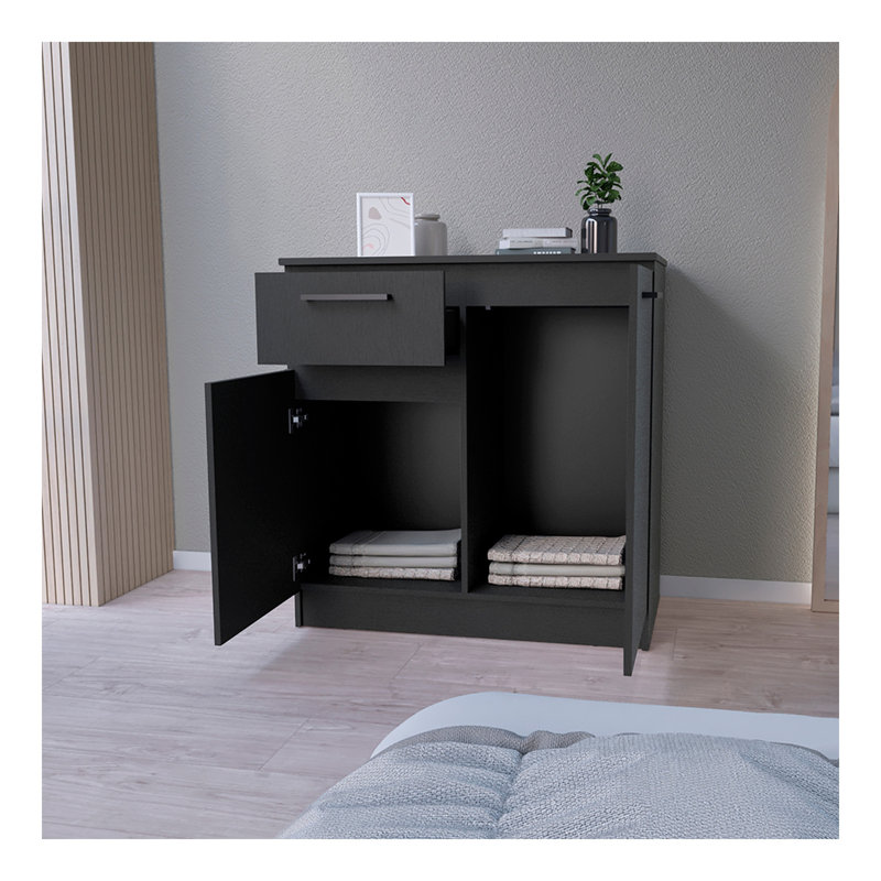 Commode Carlin, chambre à coucher, noir
