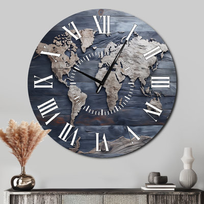 Horloge murale rustique