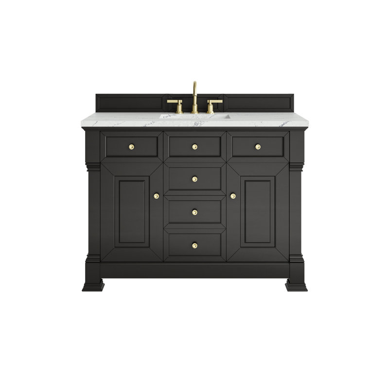Brookfield 48'' W Single Vanity, Ethereal Noctis, Black Onyx, Widespread