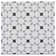 Bliss Deco Grey 8-in. Encaustic Spanish/Moroccan Patterned Matte Porcelain Wall and Floor Tile