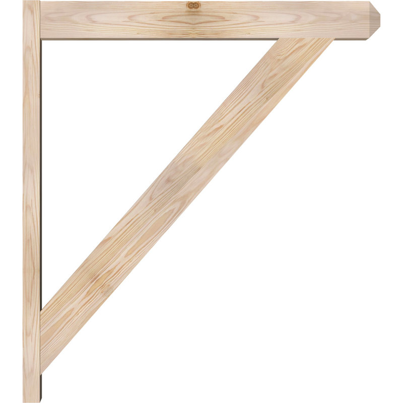 Artisan traditionnel en bois rustique, Sapin Douglas de 5 1/2 po (lisse), P 34 po x H 38 po