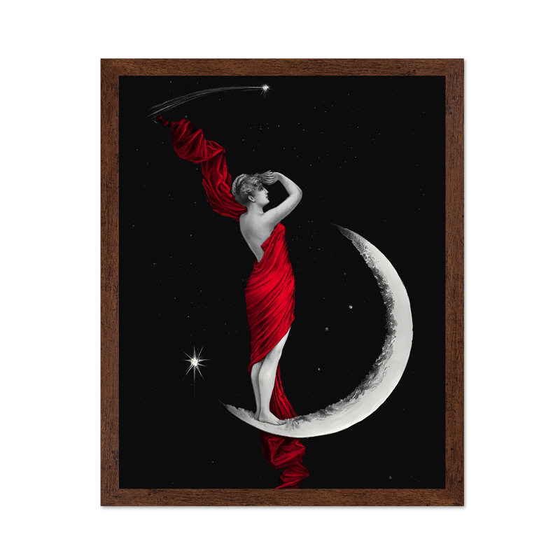 Déesse de la lune altérée, 16"H x 20"W, Canvas, Unframed