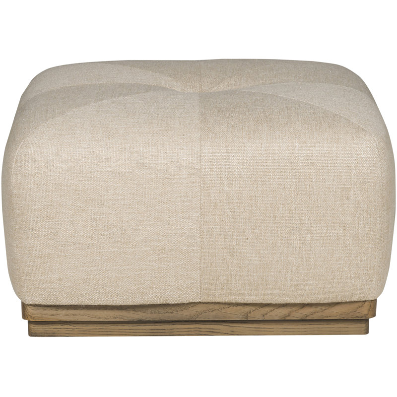 Denison Ottoman, Dove Gray, Toodaloo Parchment