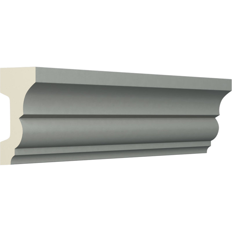 Primed Urethane Geometric Panel Moulding Sample, 12 in.