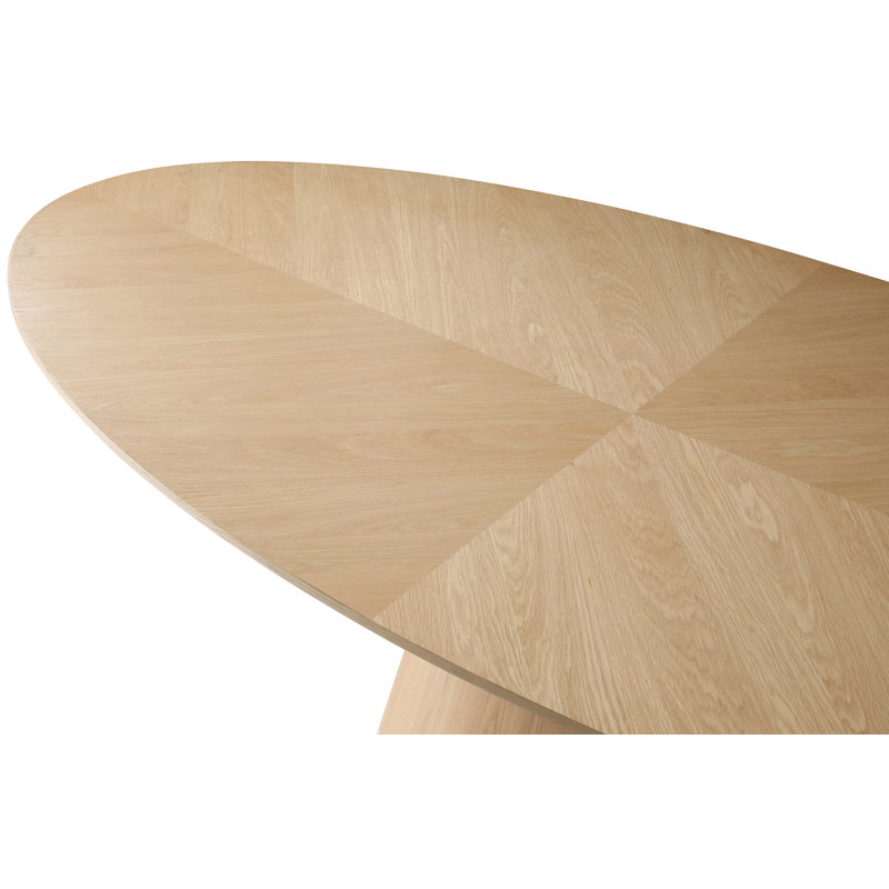 Ajeenah Oak Oval Dining Table, 30" H x 43.5" W x 90" L