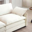 Ensemble de canapé chaleureux et confortable avec coussins et coussins moelleux, ensemble de canapé de style cinéma-maison composé d'un canapé 3 places et de deux canapés simples-486604474