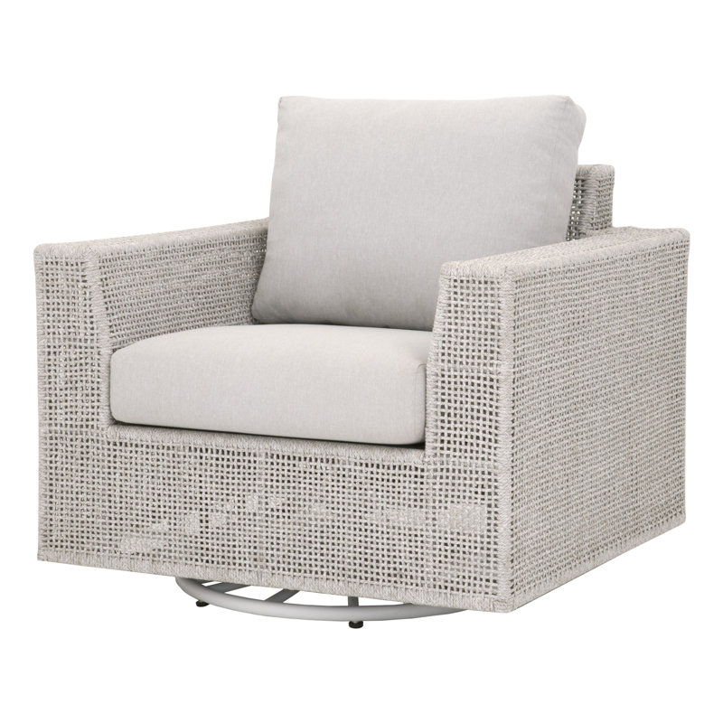 Boudreaux Swivel Aluminum Outdoor Lounge Chair
