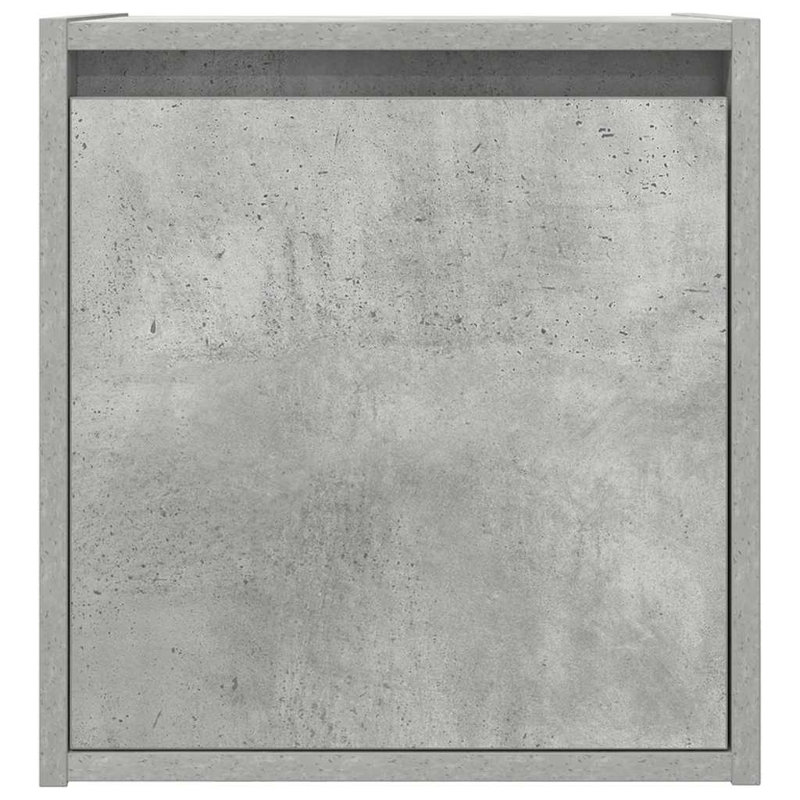 Wall-Mounted Bedside Cabinet 38X34x40 Cm, Concrete Grey, 1