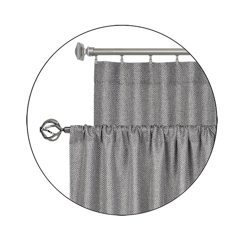 Emille Blackout Curtain Single Panel, 52" W x 84" L, Gray