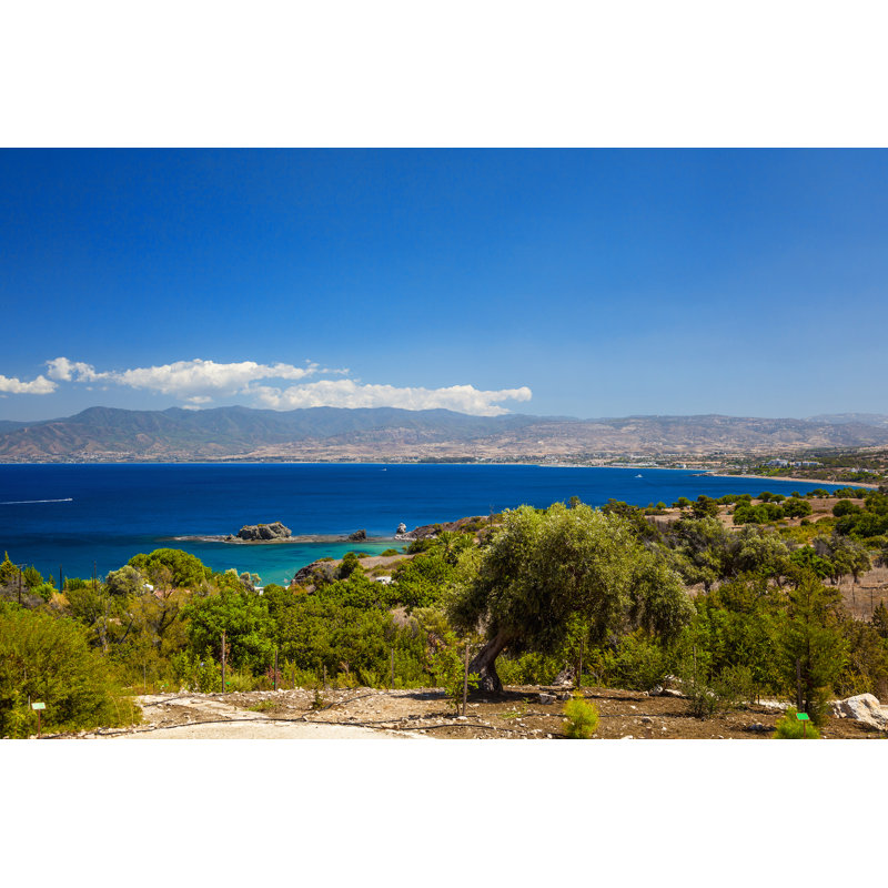 Panorama Of Peninsula Akamas, Cyprus - Wrapped Canvas Print, 30cm H x 46cm W x 3.8cm D