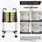 330Lbs 10.5Ft Multi-Functional Retractable Ladder Aluminum Hook Foldable