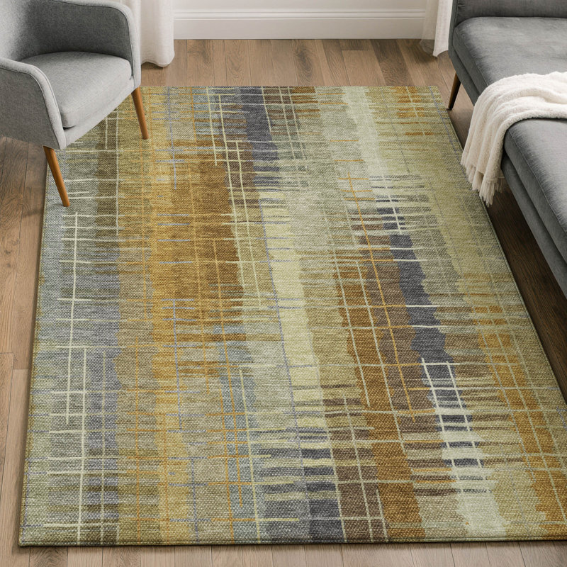Tapis de qualité supérieure lavable à la machine Mayfield AMF2261, Aloès, 3 pi x 5 pi