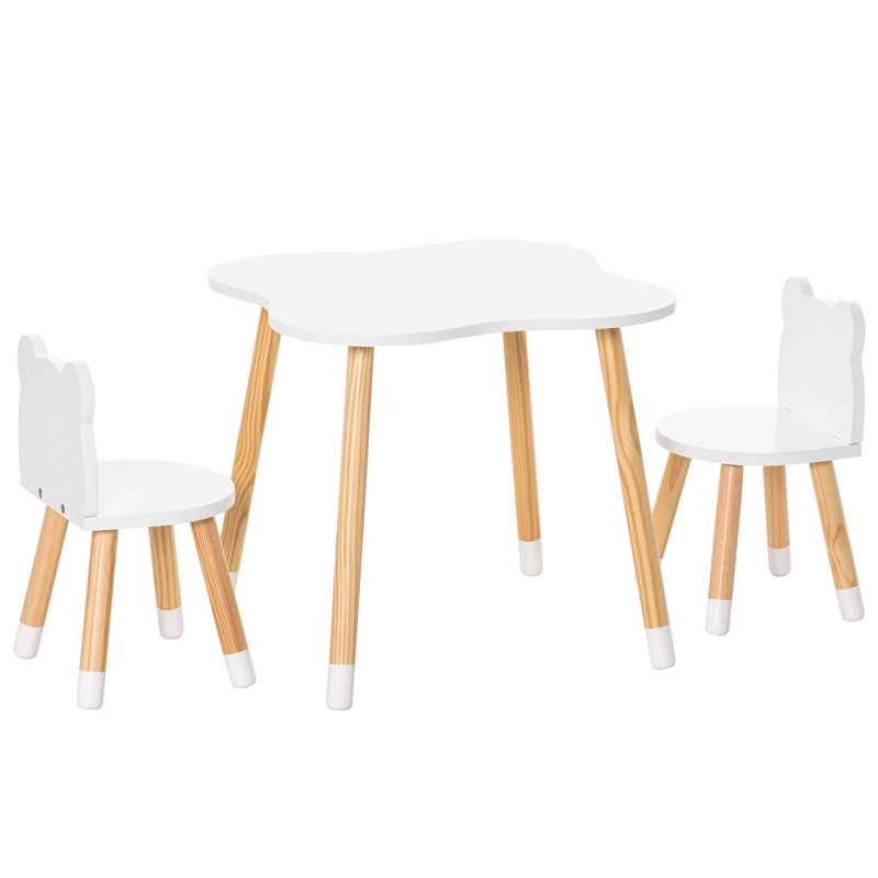 Lasley Kids 3 Piece Rectangular Play Or Activity Table and Chair Set