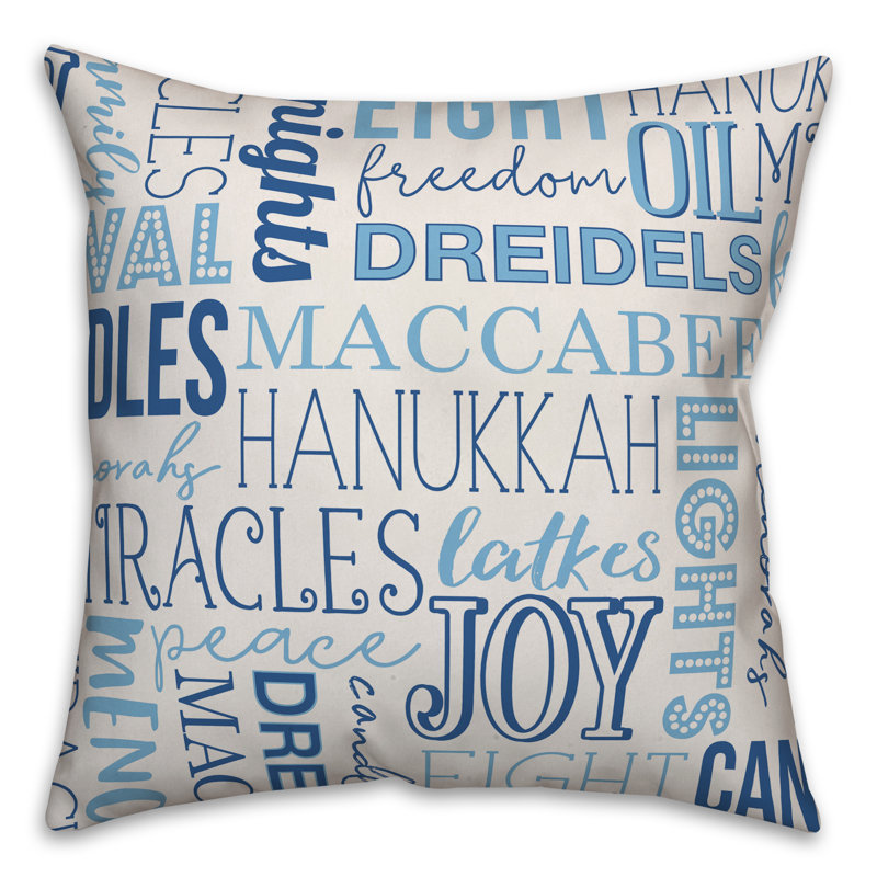 Coussin Word, 16 po x 1 po, Polyester/ Bourre en polyester