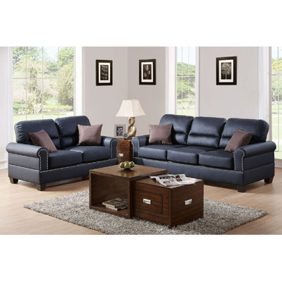 2 - Piece Faux Leather Living Room Set