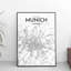 Munich City Map - No Frame Print-1281810162