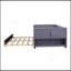 Lit simple tapissier avec rangement et lit gigogne simple, ports de chargement USB, velours français