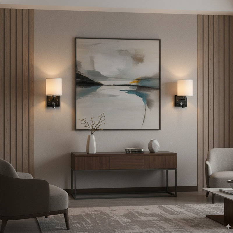 LED Flush Mounted Wall Sconce