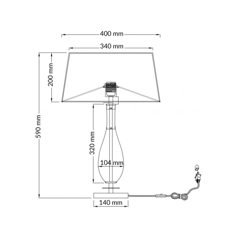 Bruce Metal Table Lamp