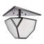 3-Light 21" Architectural Glass Semi-Flush Mount