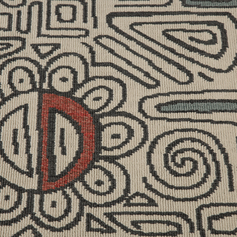 Tribu Eclectic Abstract Indoor/Outdoor Performance Area Rug, Rectangle 8' x 9'9"